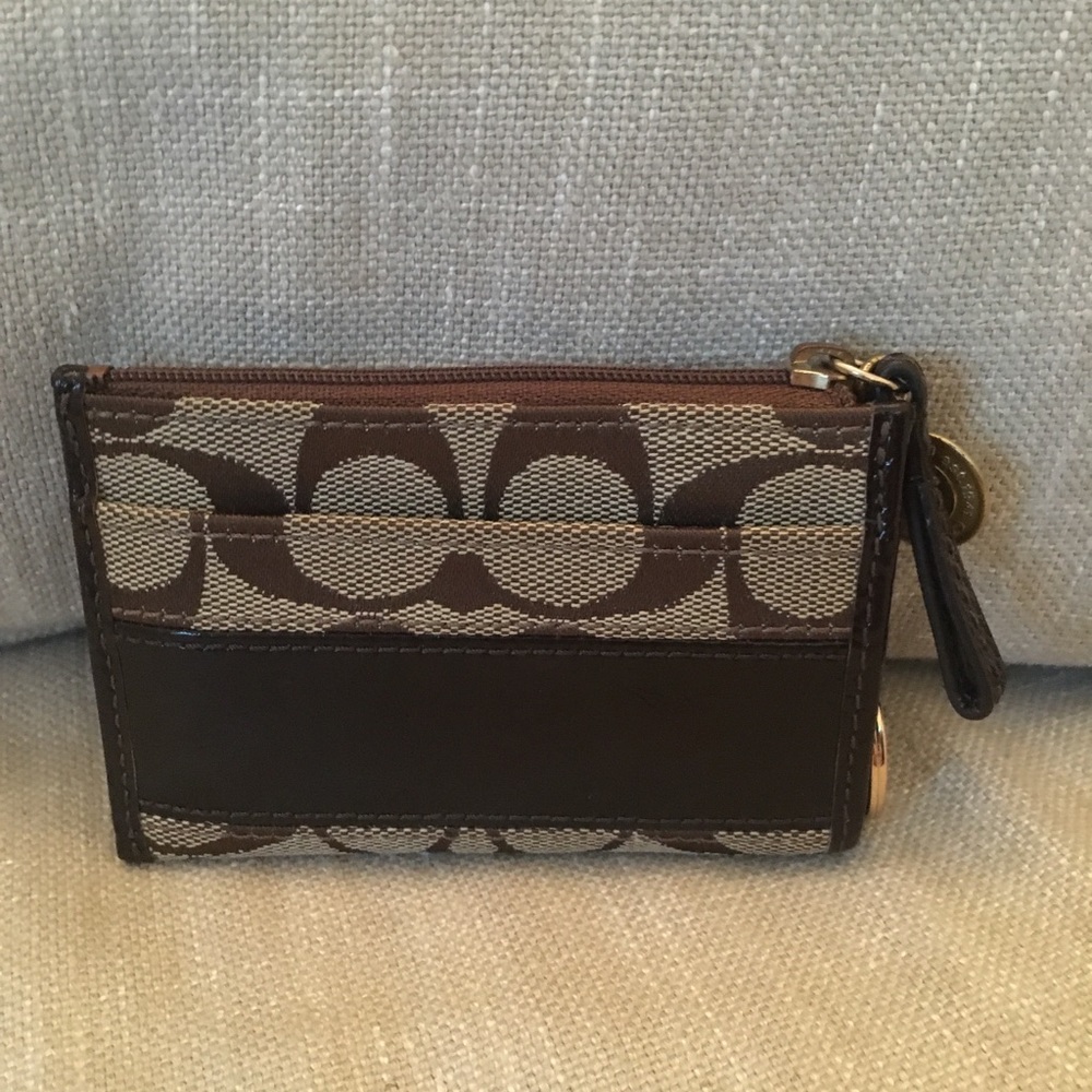 Coach credit card key ring